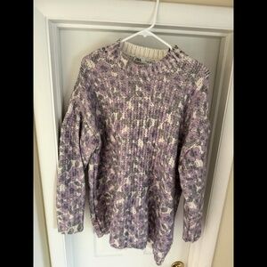 Floral Jacquard Knit Sweater
